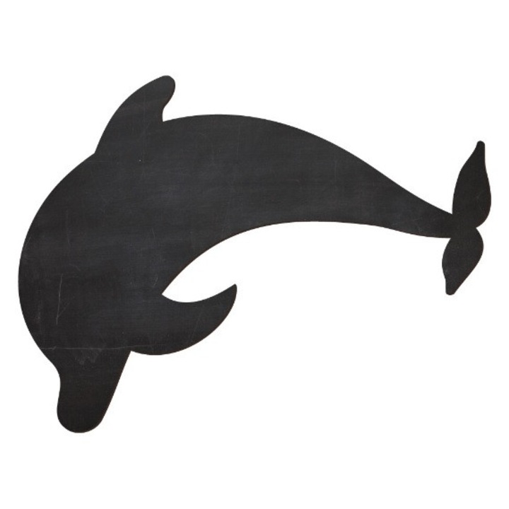 Tabla Scolara sub Forma de Autocolant pentru Scris cu Creta, Delfin, 84x52 cm