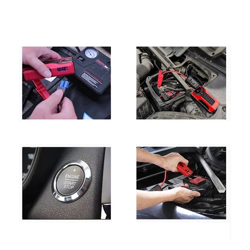 Mini Emergency Car Battery Charger Booster Jump Starter Power Bank