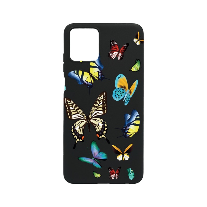 BestCase Slim Szilikon 0.8MM telefontok, Vivo Y01, Beautiful Color Butterflies, B 992