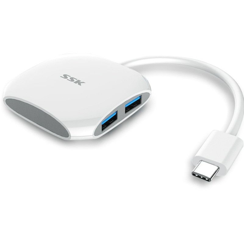 SSH SHU810 White USB 3.0 Type-C Hub