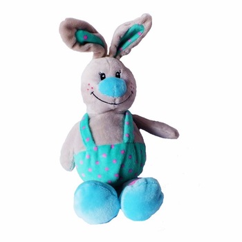 Figurina Iepuras din plus 18 cm - albastru, Radar 97155, 1 buc Figurina Iepuras din plus 18 cm - albastru, Radar 97155, 1 buc