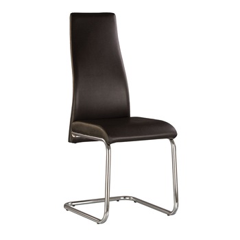 Scaun bucatarie TAILER CF, Negru piele ecologica Scaun bucatarie TAILER CF, Negru piele ecologica