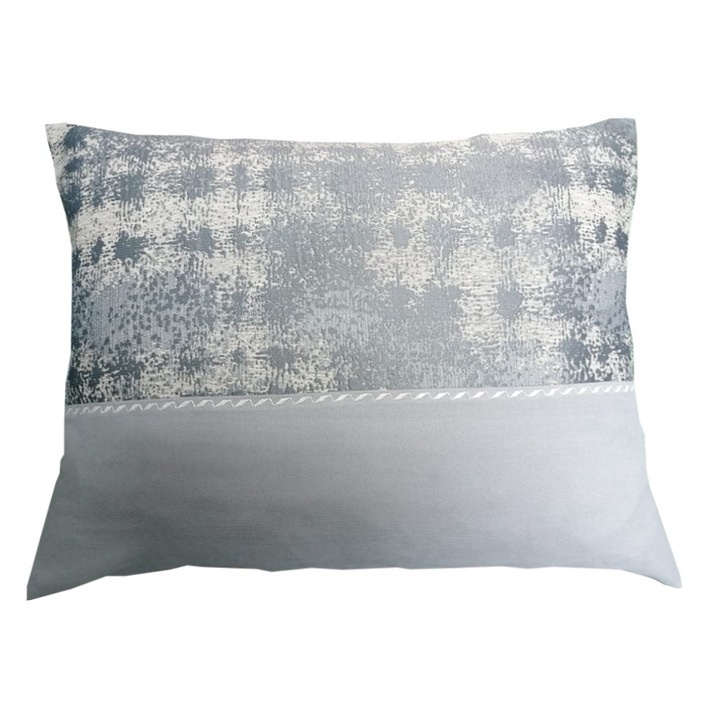 Perna decorativa 45 cm x 55 cm, Casa Bucuriei, model Simple Lines, grey beige