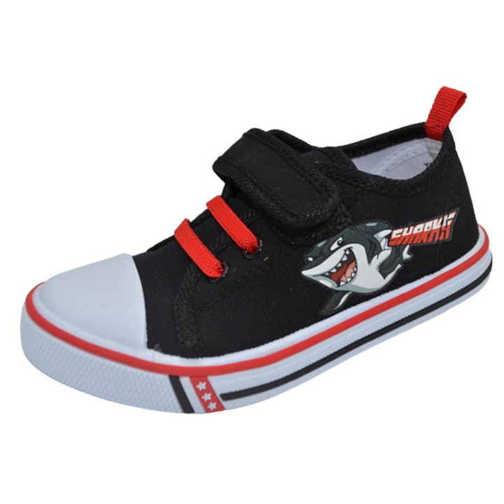 Платнени маратонки за момче American Club TEN 105/23, черни 25 EU