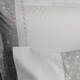 Единичен бродиран комплект спално бельо, Casa Bucuriei, модел Ilinca, 6 части, светлосив, 100% памук, чаршаф с размери 180/260 см и плик за завивка 150/220 см