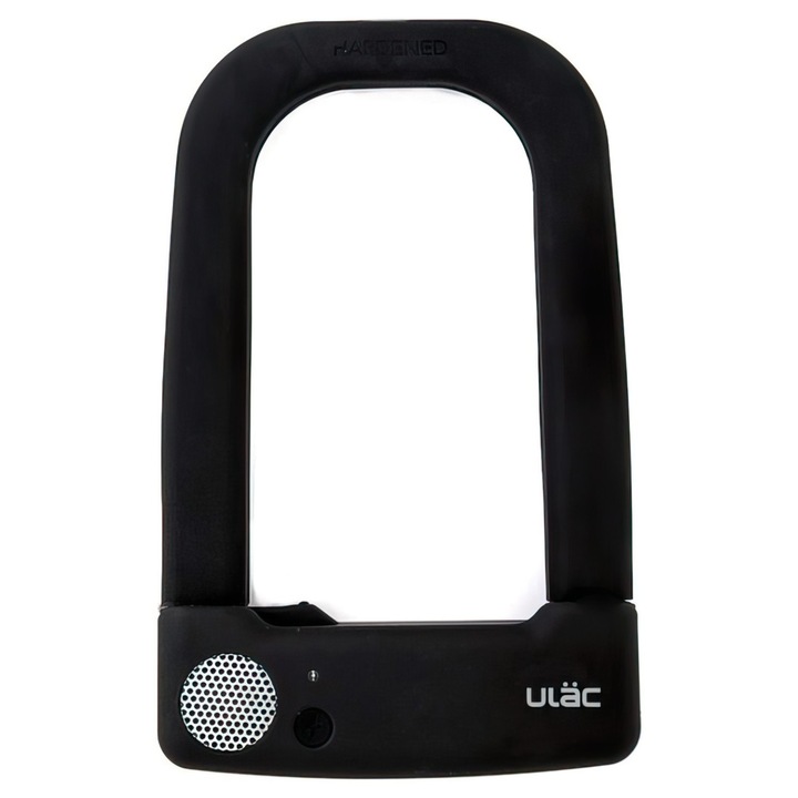Antifurt ULAC Bangdogge, alarma 110 decibeli, otel calit ultra rezistent 13mm, invelit in cauciuc, 2 chei, negru