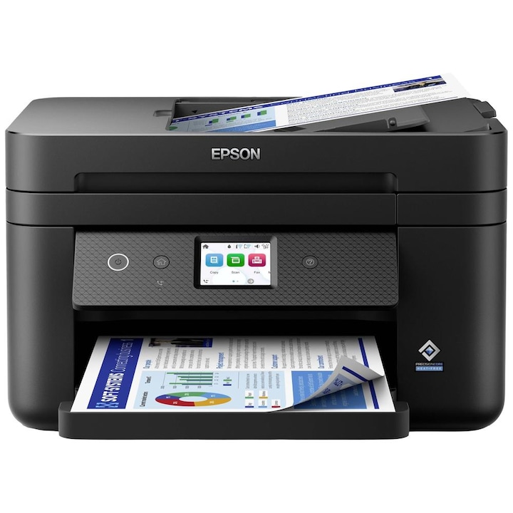 Imprimanta multifunctionala inkjet color Epson WF-2960DWF, A4, duplex, ADF, USB 2.0, Wi-Fi, 14 ppm negru, 7.5 ppm color