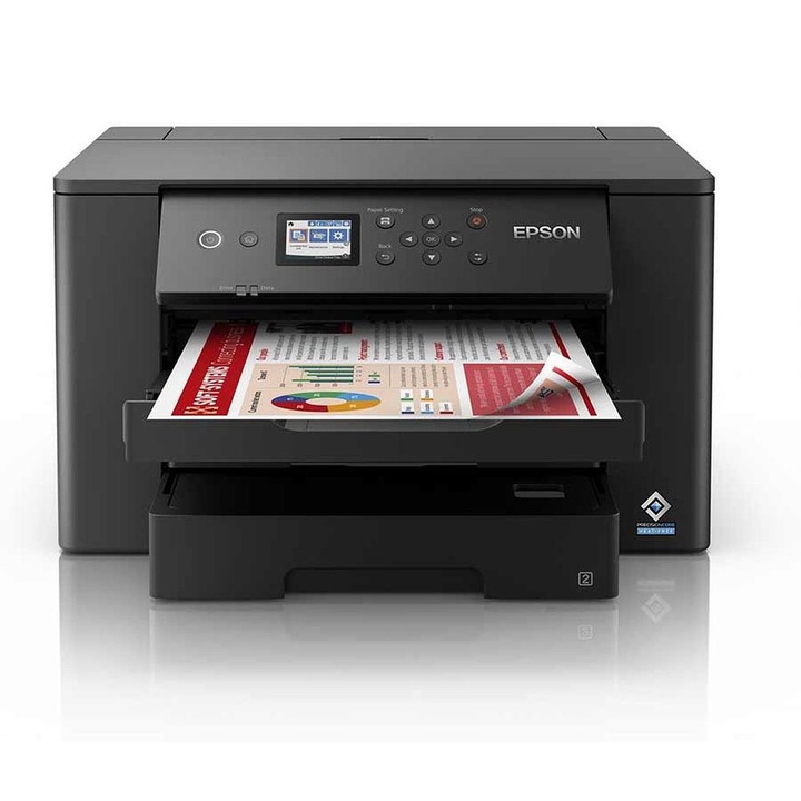 Imprimanta multifunctionala inkjet color Epson WF-7310DTW, A3, duplex, USB 2.0, Wi-Fi, 32 ppm negru, 22 ppm color