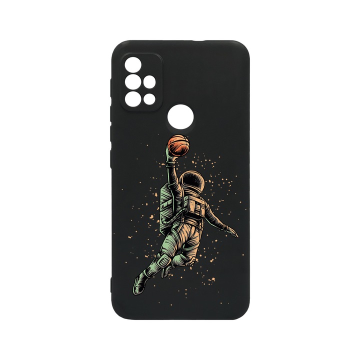 BestCase Slim Szilikon 0.8MM telefontok, Motorola Moto G10 / Moto G10 Power, Astronaut Basketball, Kamera védő, c-B 1003