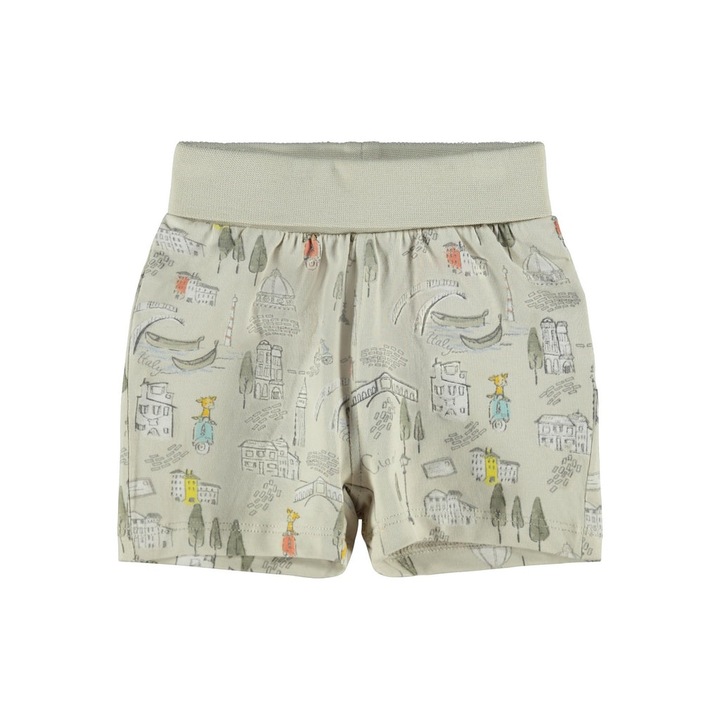 Pantaloni scurti bebelusi bumbac organic - Name It Helge Oat 4713