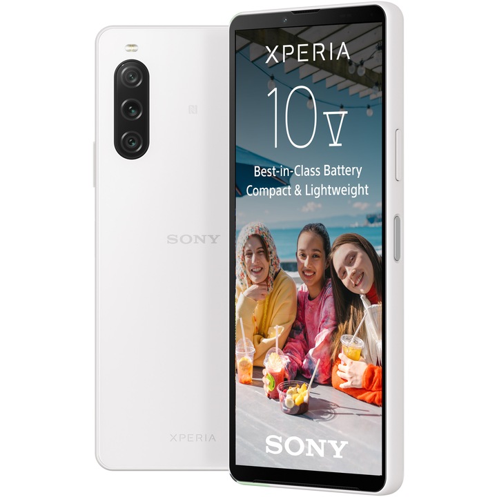Смартфон Sony Xperia 10 V, Dual SIM, 128GB, 6GB RAM, 5G, White