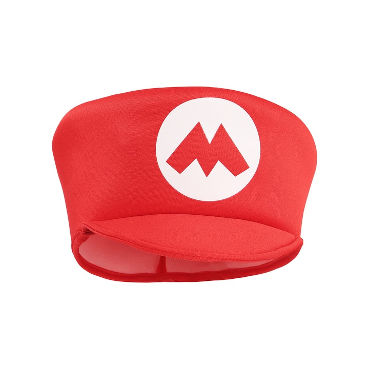 Super Mario jelmez gyerekeknek, Party Chili®, szerepjáték, kalappal és szakállal, piros, S, 3-4 éves korig