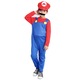 Super Mario jelmez gyerekeknek, Party Chili®, szerepjáték, kalappal és szakállal, piros, S, 3-4 éves korig