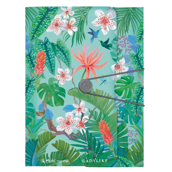 Dosar Herlitz Rubber folder PP, Ladylike Jungle