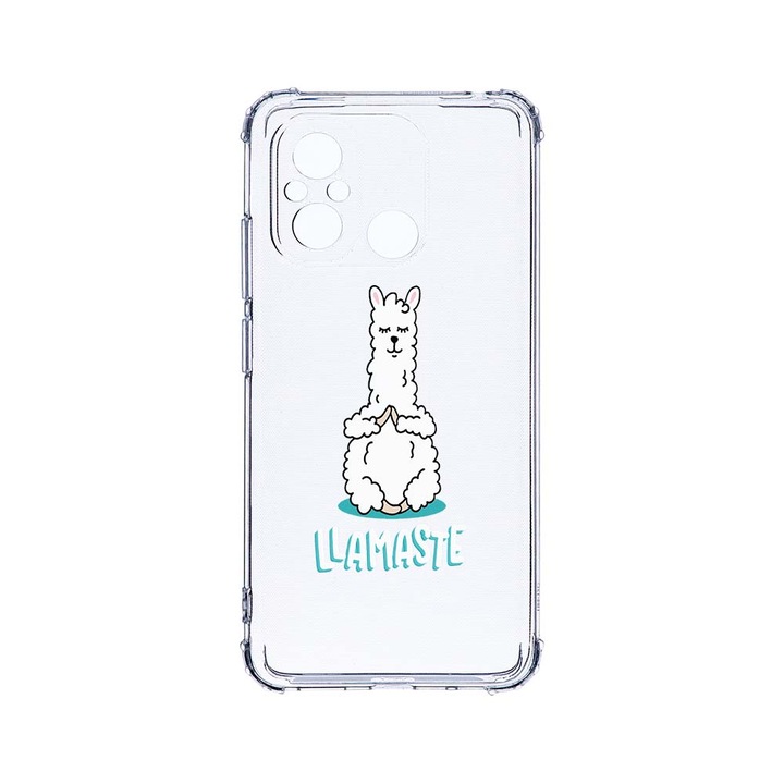 Husa BestCase® Anti Shock 1.5MM, Compatibila Cu Xiaomi Redmi 12C, Llamaste Lama, 1.5MM, Rezistenta La Socuri, Protectie Camera, AS 590