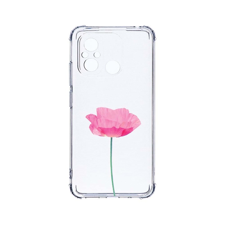 Husa BestCase® Anti Shock 1.5MM, Compatibila Cu Xiaomi Redmi 12C, Rose - Pastel Pink, 1.5MM, Rezistenta La Socuri, Protectie Camera, AS 693