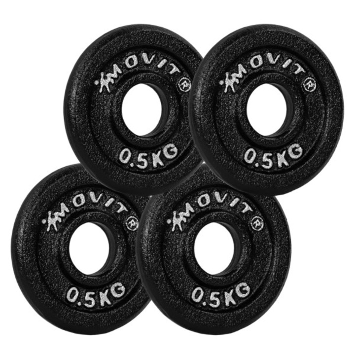 Set 4 x 0,5 Kg discuri, MOVIT® 2 kg, fonta