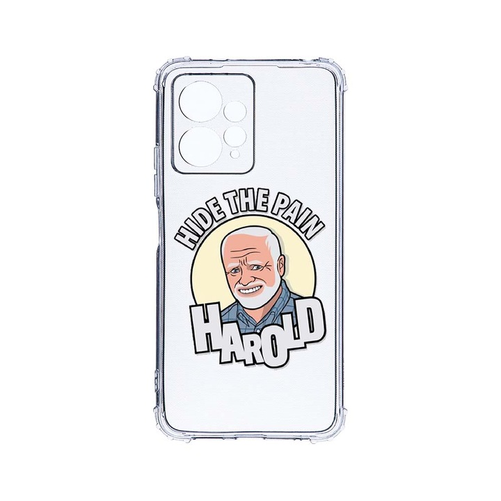 Husa BestCase® Anti Shock 1.5MM, Compatibila Cu Xiaomi Redmi Note 12 4G, Harold Hide The Pain, 1.5MM, Rezistenta La Socuri, Protectie Camera, AS 662