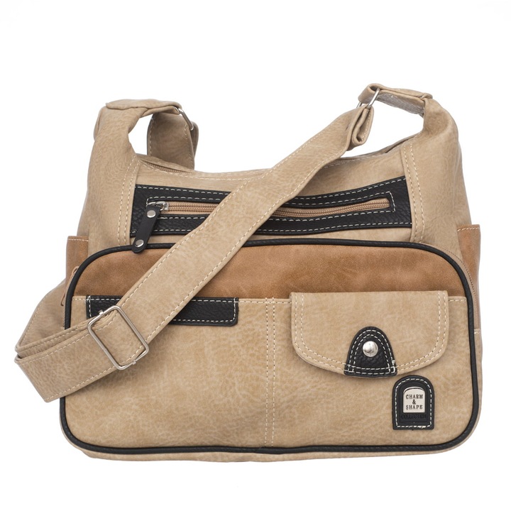 Geanta dama, Charm & Shape, Piele sintetica, 30 x 10 x 27