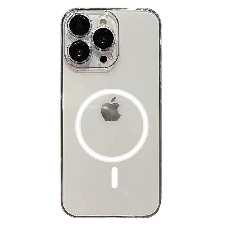 Flippy защитен капак за Apple iPhone 12 Pro, MagSafe Silicone, включена защита и фолио за камера, защита за камера, Smoke