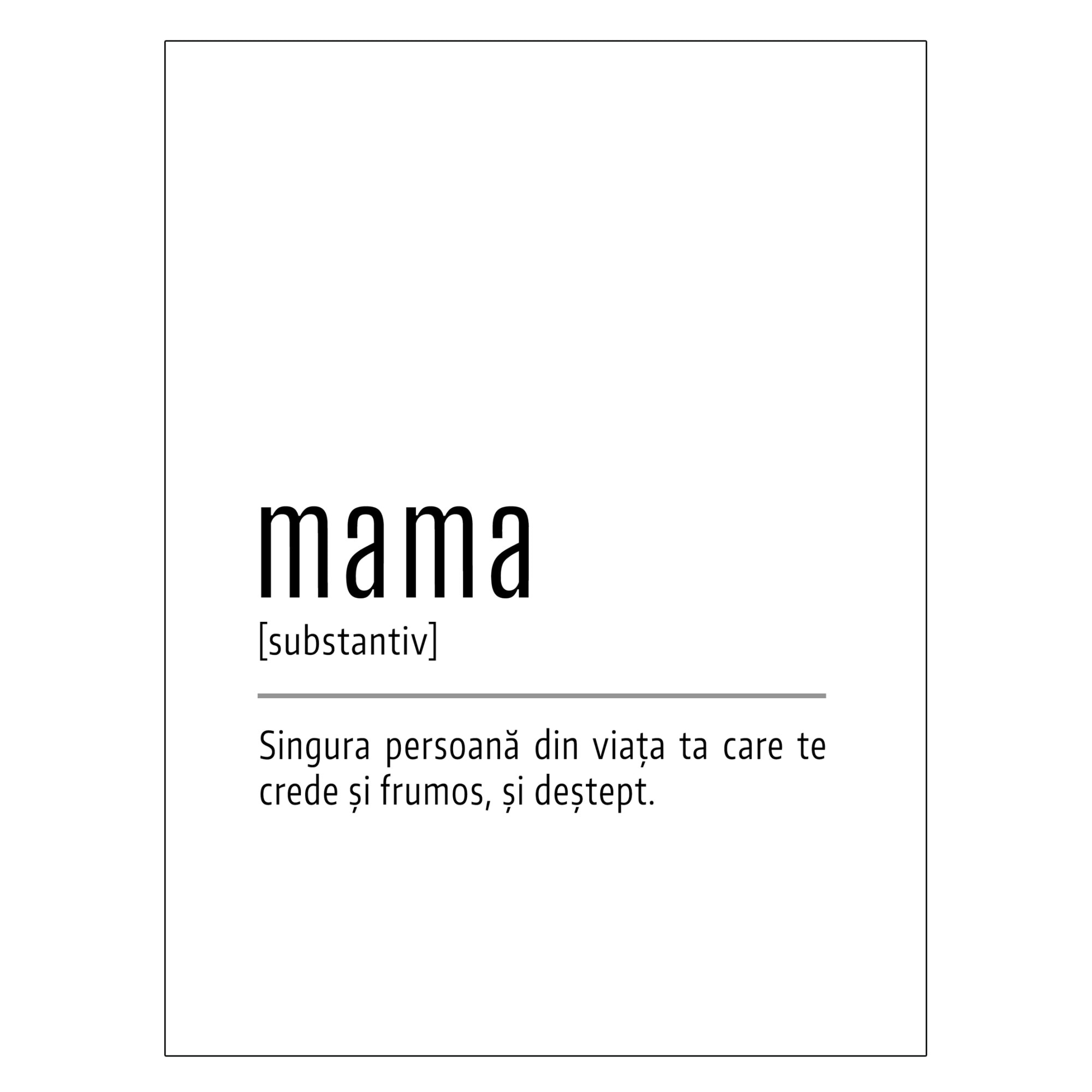 Afis, Mama, 30x40cm - eMAG.ro