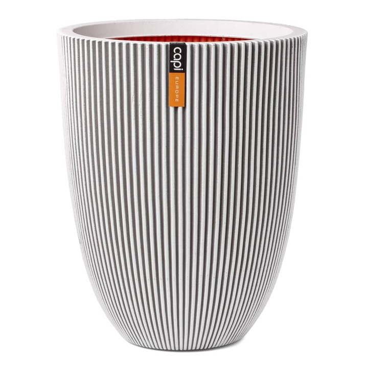 Vaza eleganta "Groove" Capi, ivoriu, 34x46 cm, 1.48 kg