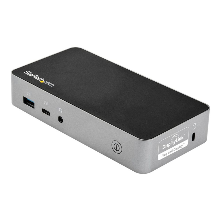 Докинг станция и репликатор на портове StarTech.com DK30CHHPDEU, с кабел USB 3.2 Gen 1, Type-C, черен, сребрист