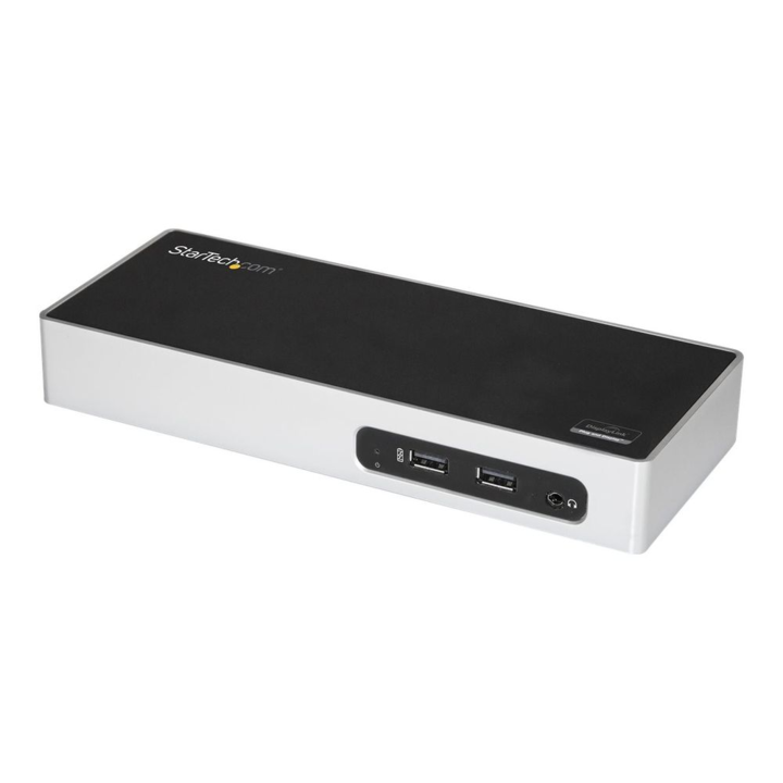 Докинг станция USB 3.2 и репликатор на портове, Startech, Gen 1 (3.1 Gen 1) тип B, кабелен, черен/сребрист