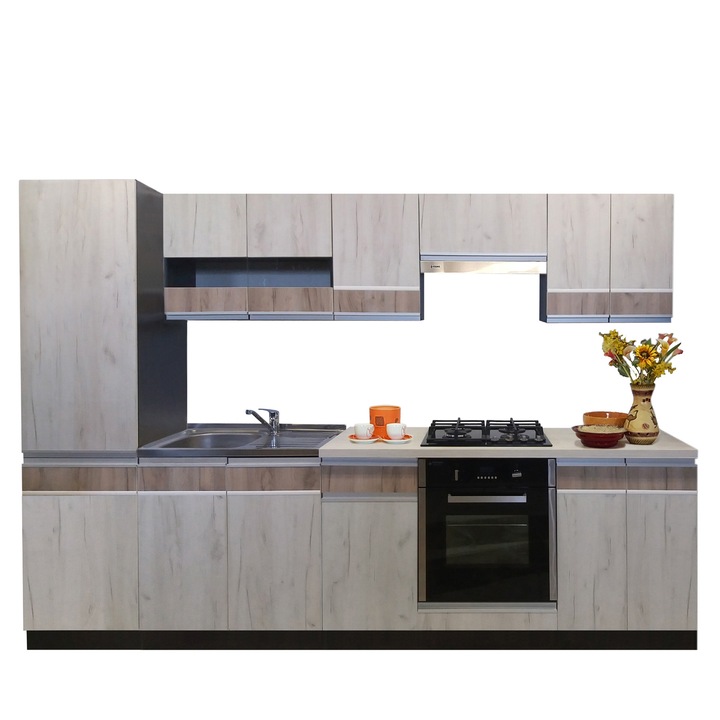 Set Bucatarie Sara 4A2, Genarom, K001 / K002, 290 x 195,5 x 60 cm