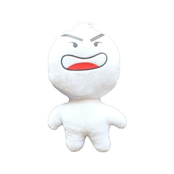 Figurina Plus Crazy Face 20 cm Emoji - alb, Radar 45500 Figurina Plus Crazy Face 20 cm Emoji - alb, Radar 45500