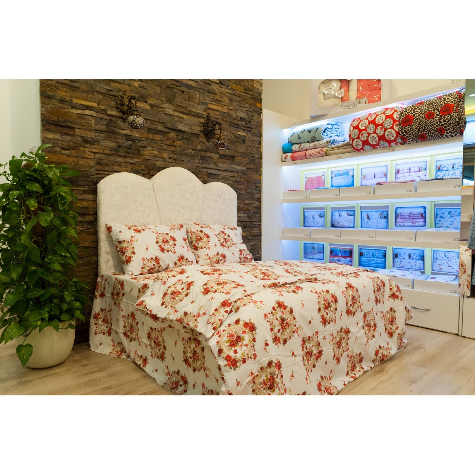 Lenjerie pat, Emanuelle-Home, Bumbac Ranforce, Extra-Large