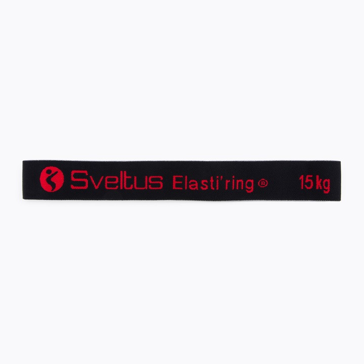 Ластик за упражнения Sveltus Elasti'ring 15 кг черен 0027