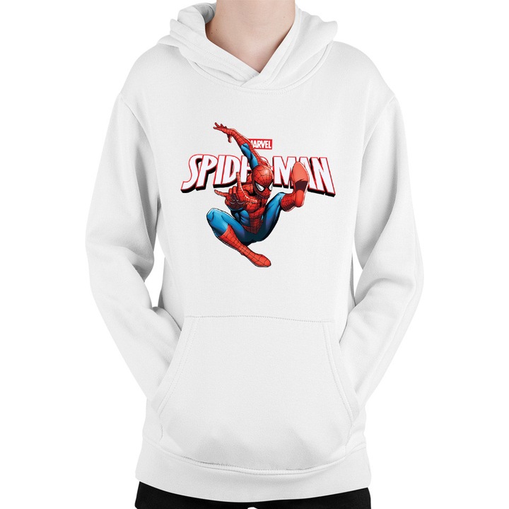 Hanorac Copii Spiderman Marvel Bite SuperheroIN, Alb