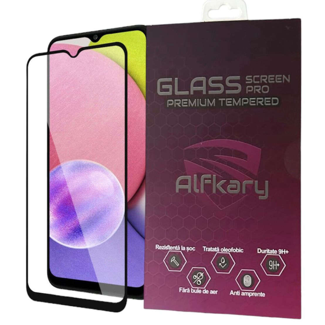 Folie protectie sticla compatibila Samsung Galaxy A22 5G, Full Glue