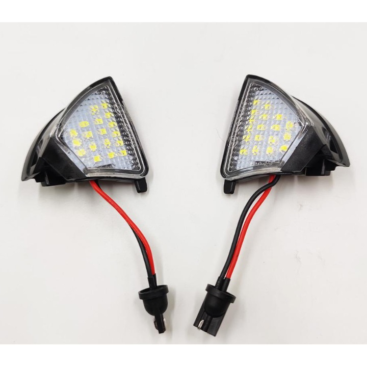 Set 2 lampi Led sub oglinda 6000k alb-rece VW Passat B6 B5.5 Golf 5 Golf 6 Jetta Eos Sharan