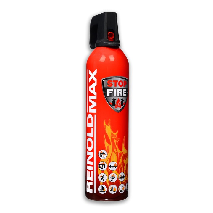 Háztartási tűzoltó készülék, Reinold, alumínium, 750 ml