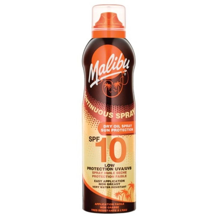 Spray cu protectie solara, Malibu, SPF10, 175 ml
