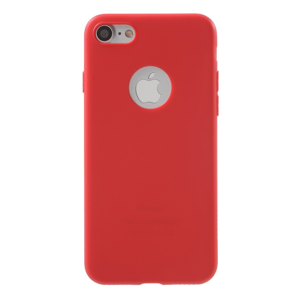Carcasa/ Husa iPhone 7,Culoare Rosu, Protectie Spate/Laterale, Silicon