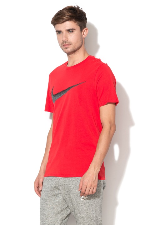 Nike, Тениска по тялото, с щампа с лого, Червен, XL