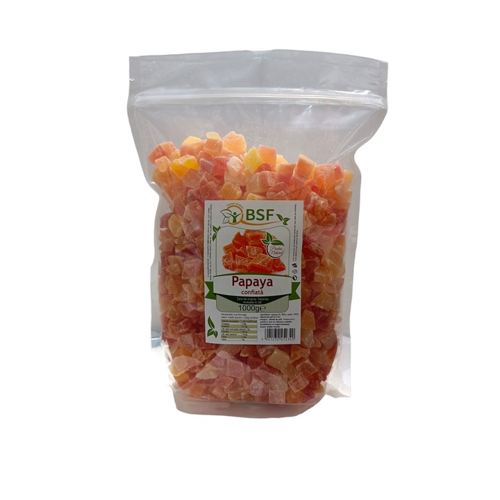 Papaya confiata cuburi 1kg