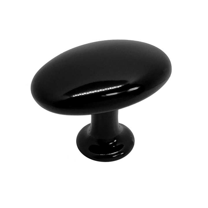 Buton de mobila NAPOLI A-325, negru lucios