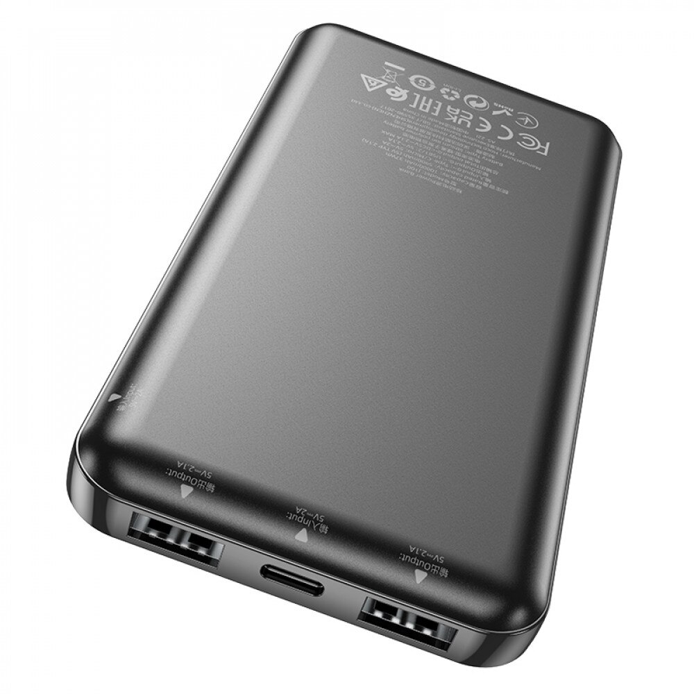 Baterie Portabila 10000mAh Hoco J100 2xUSB Negru - eMAG.ro
