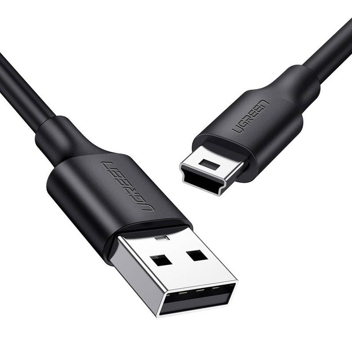 Cablu USB - Mini USB, 480 Mbps, Ugreen, 3 m, Negru