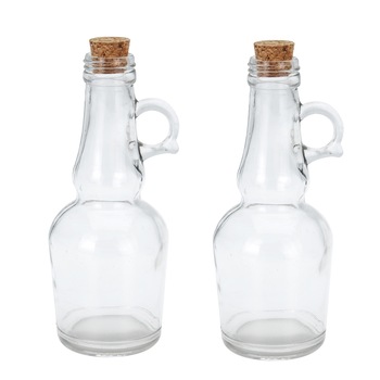Set 2 sticle ulei/otet Excellent Houseware, Dop lemn Set 2 sticle ulei/otet Excellent Houseware, Dop lemn