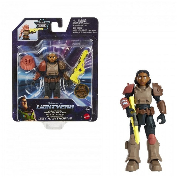 MATTEL Buzz Lightyear Zap Patrol figura Izzy Hawthorne, 13cm