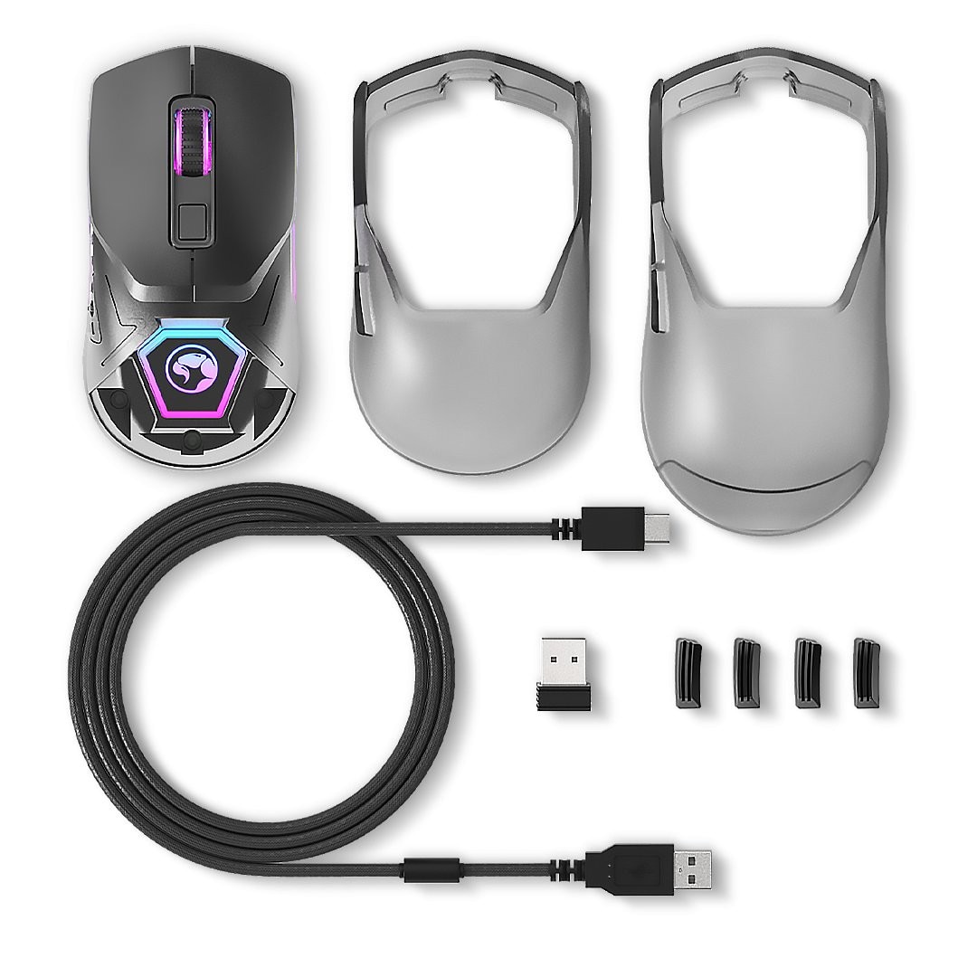 Mouse, Marvo, FIT-PRO-BK, Wireless/USB, 19000 dpi, 7btns, Optic, Negru ...
