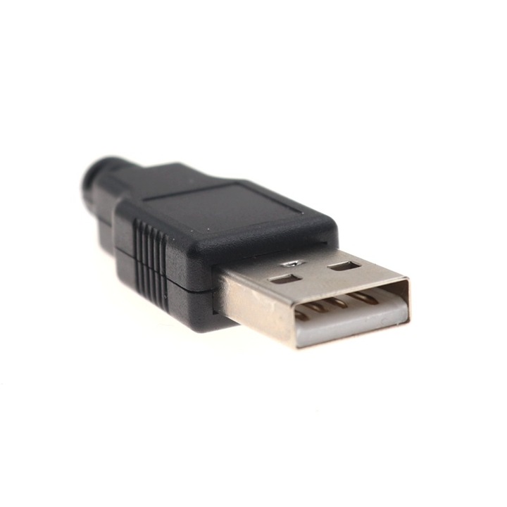 USB-A мъжки конектор, 4 пина