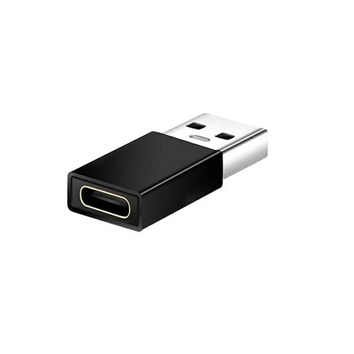 Adaptor USB-C mama la USB-A tata - Negru, ideal pentru transferul datelor