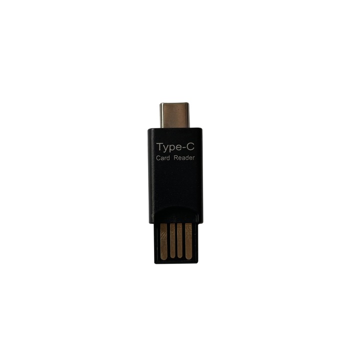 Адаптер тип C към USB 2.0, черен - Четене и бърз трансфер на данни