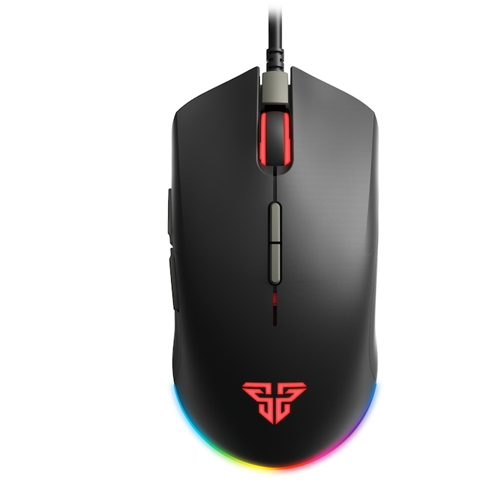 Mouse Pentru Gaming, Fantech X17 Blake, Senzor Optic Pixart 3325, Sensibilitate Reglabila 200 - 10000 Dpi, 7 Butoane Programabile, Iluminare Rgb In 7 Moduri, 125 x 62 x 42 mm, Negru